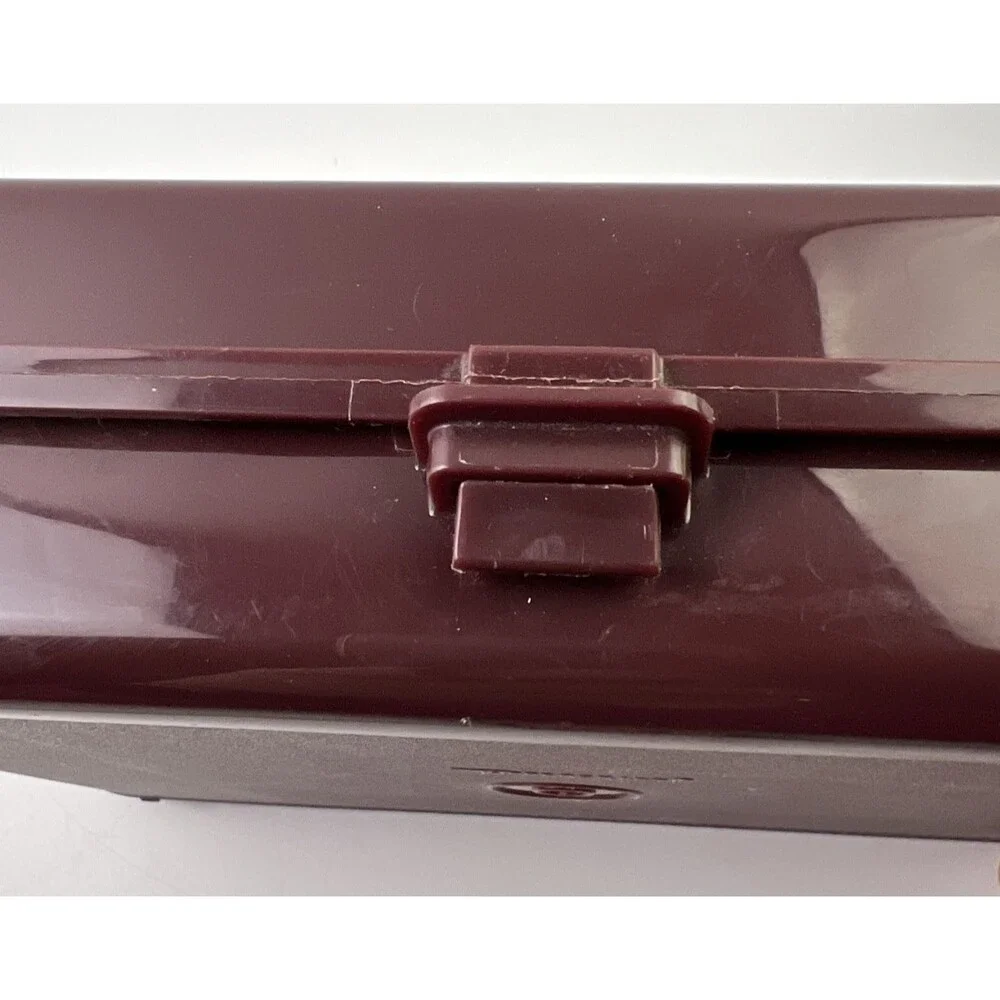 Vintage Brown Tupperware Personal Valet Travel/Food Case Organizer Good Shape!